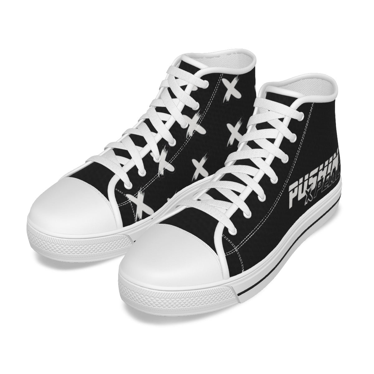 "Pushin' X Peace" Women's Canvas Shoes