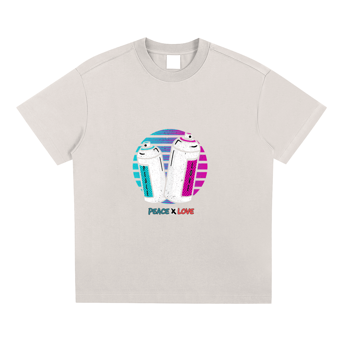 "Peace and Love" Spray Cans Cooling T-Shirt