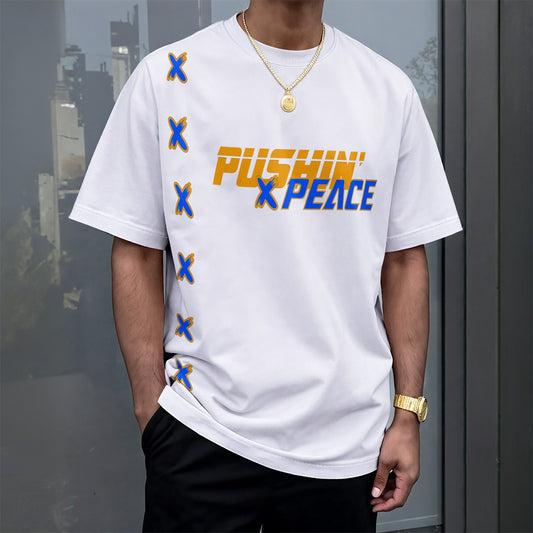 "Pushin' X Peace" Unisex Drop-shoulder T-shirt