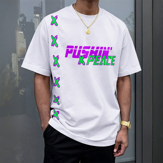 "Pushin' X Peace" Unisex Drop-shoulder T-shirt