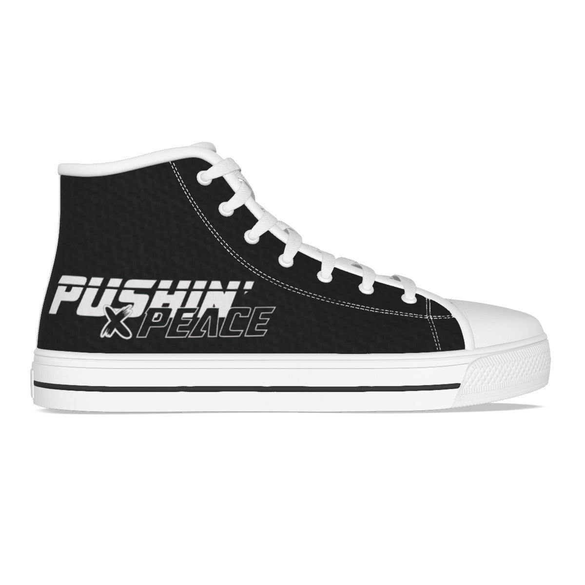 "Pushin' X Peace" Women's Canvas Shoes