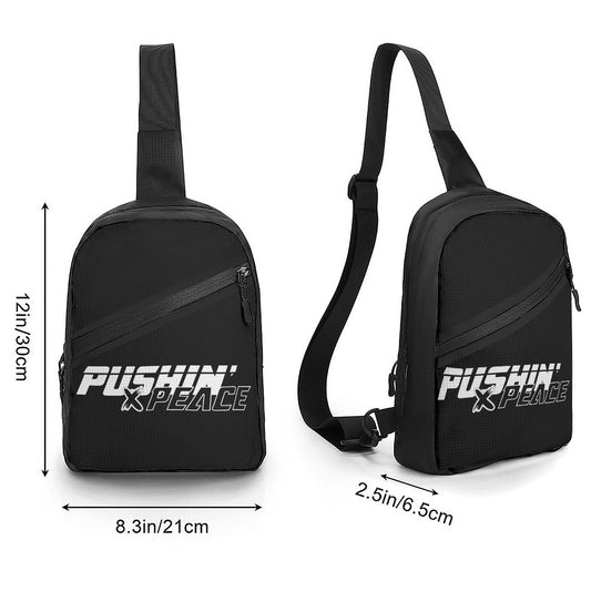 "Pushin' X Peace" Folding chest bag