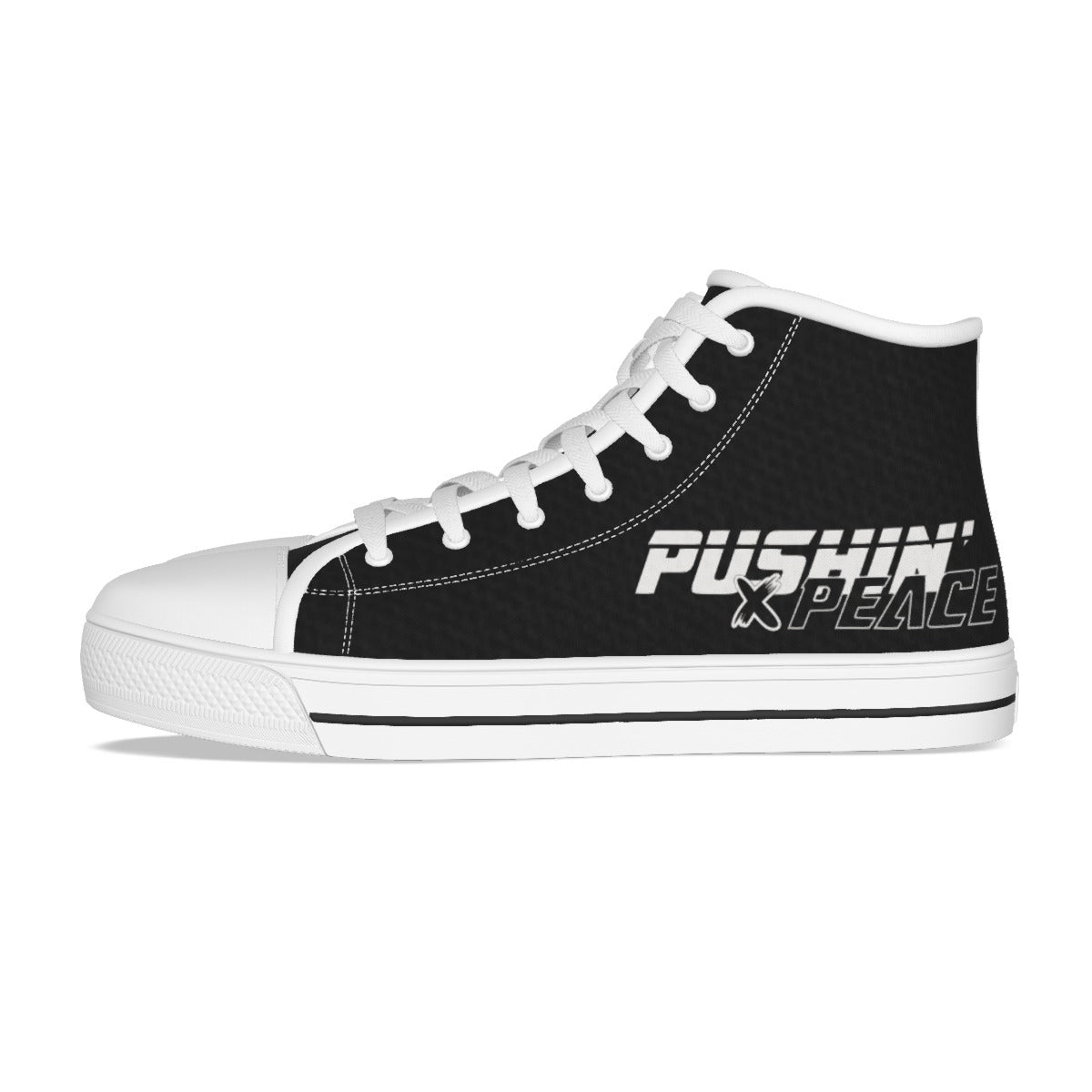 "Pushin' X Peace" Women's Canvas Shoes