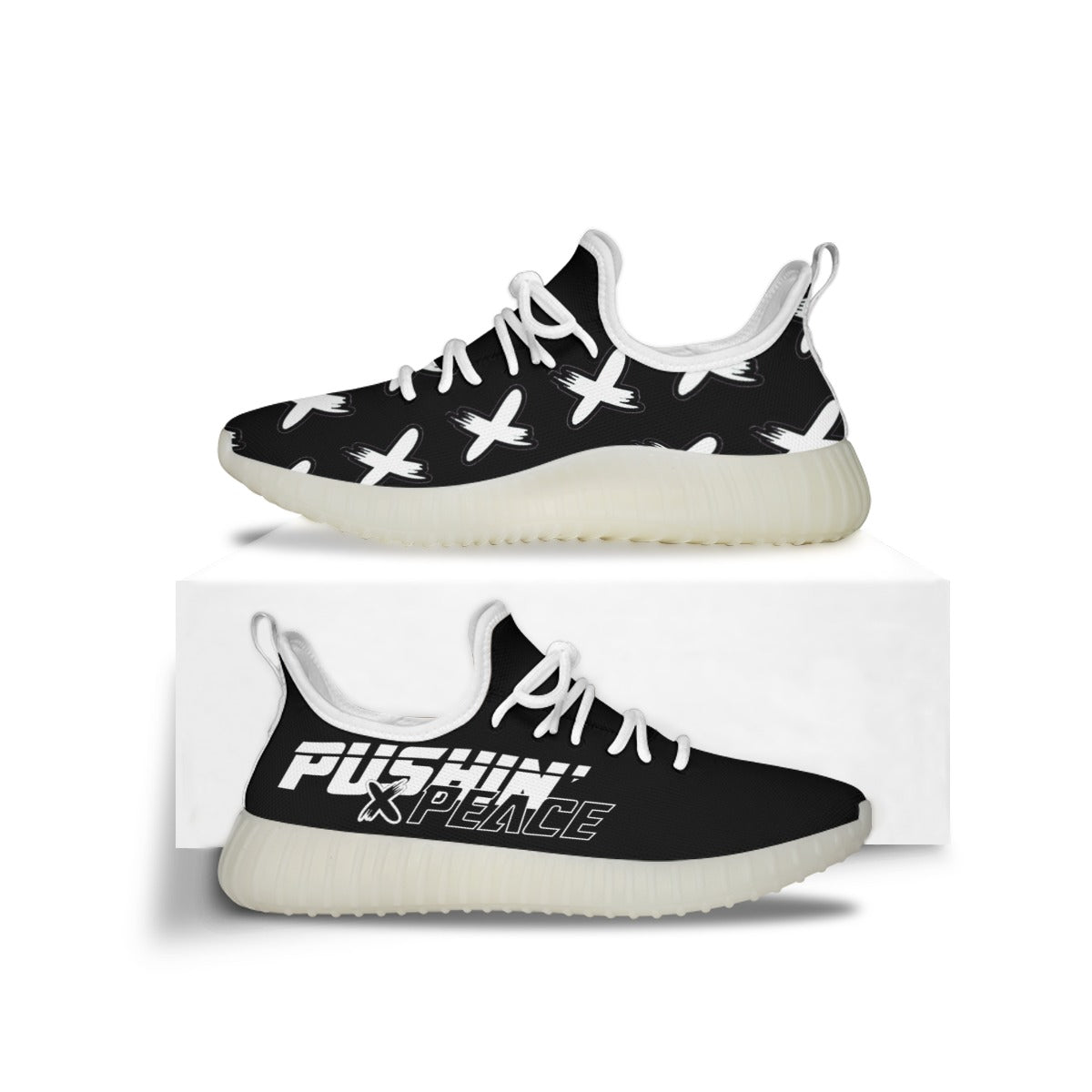 "Pushin' X Peace" Men's Sports Shoes