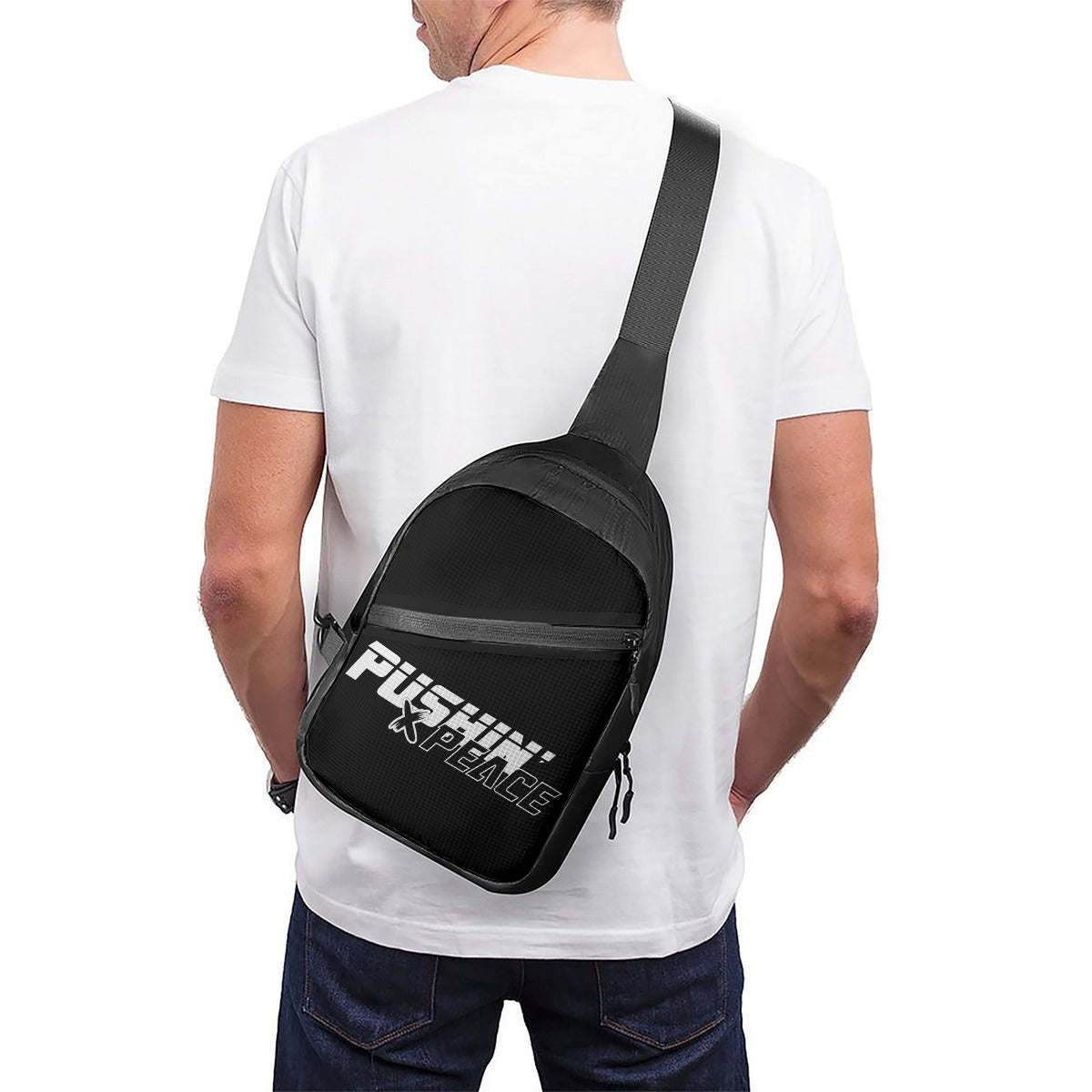 "Pushin' X Peace" Folding chest bag