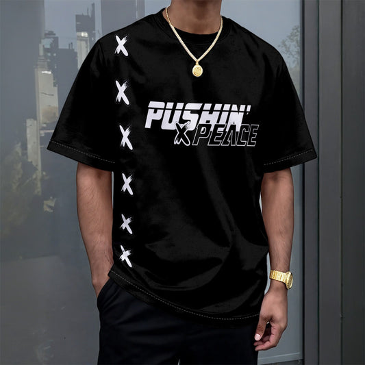 "Pushin' X Peace" Unisex Drop-shoulder T-shirt