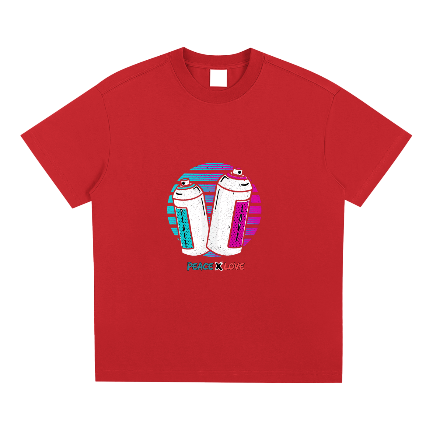 "Peace and Love" Spray Cans Cooling T-Shirt