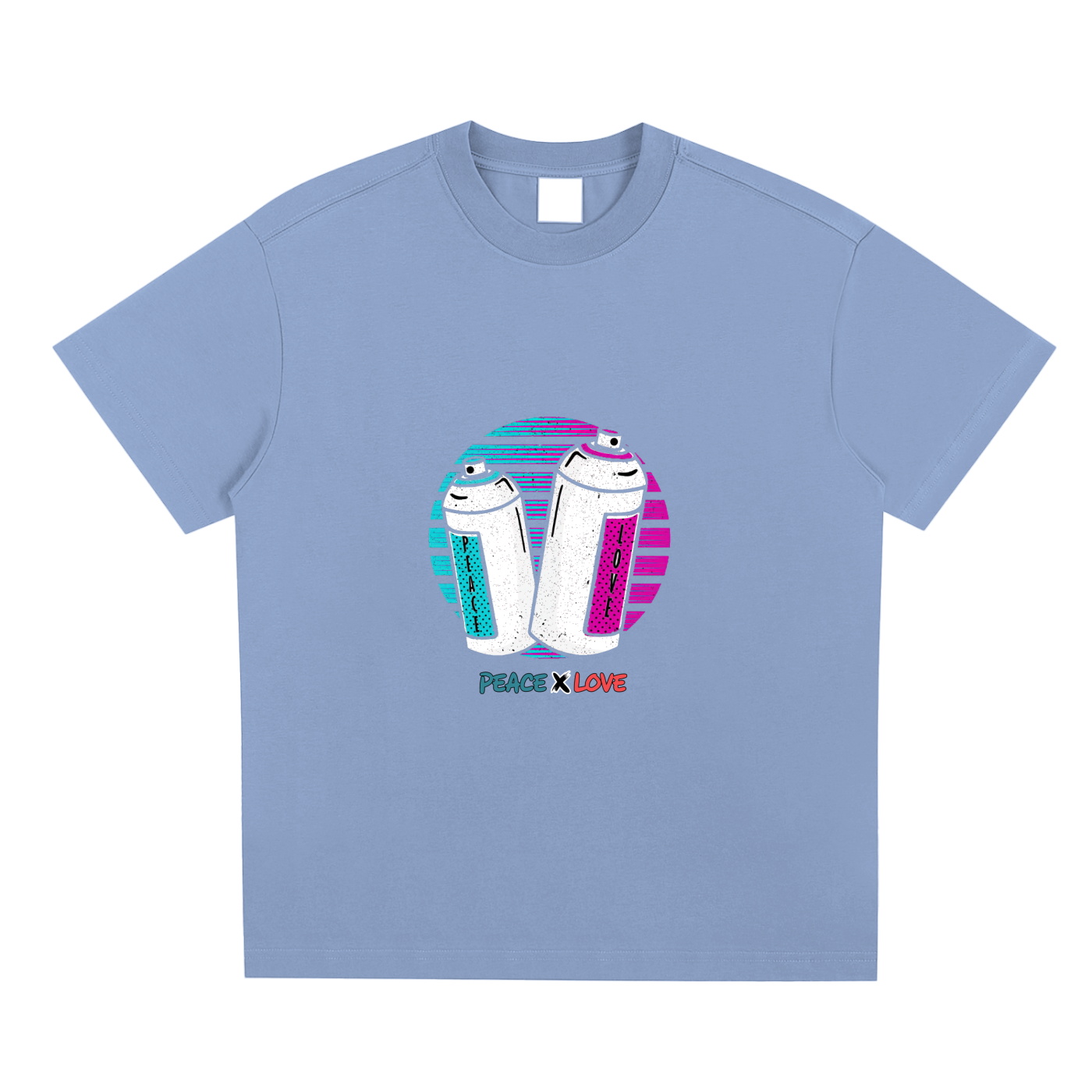 "Peace and Love" Spray Cans Cooling T-Shirt
